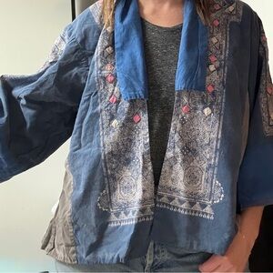 Magnolia Pearl kimono-style 100% cotton jacket